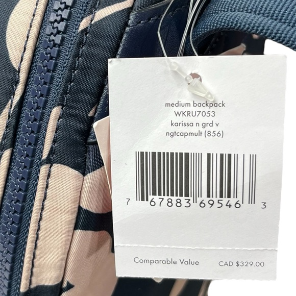 New Kate Spade Medium Backpack NWT KARISSA GARDEN VINE - Picture 15 of 16